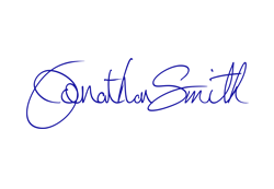 Use your own handwritten signature in most programs when saved as a True Type Font.